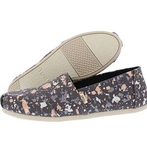 TOMS Forged Iron Grey Metallic Granite Fleck Women's Classics Size 7